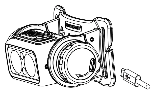 NITECORE NU50 Superior Performance High Capacity USB C Rechargeable Headlamp - Charging