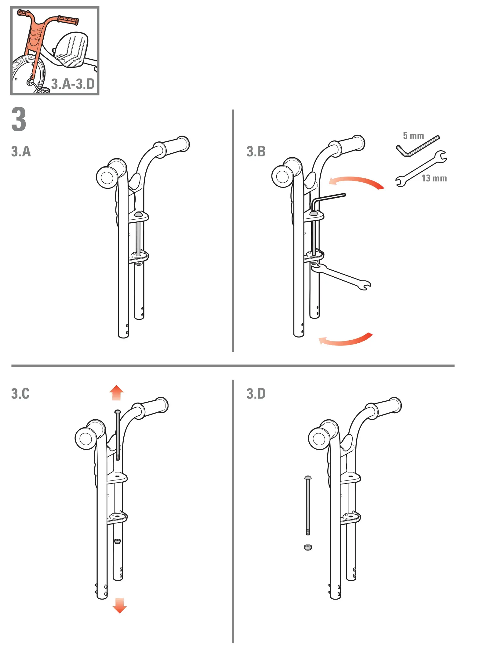 Razor RIPRIDER 360 Caster Trike - installation 2