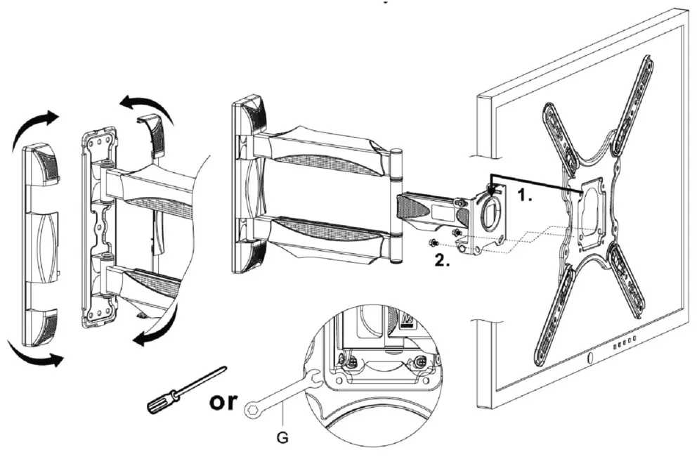 gembird Premium TV Wall Mount WM-55RT-05 - Product Overview 8