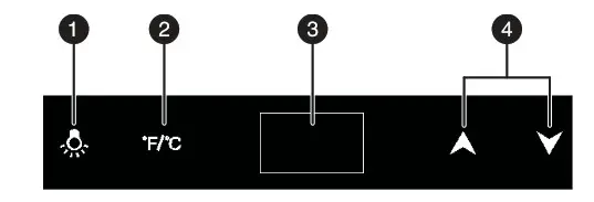 INSIGNIA NS-WC8BK6 8-Bottle Wine Cooler - Setting the thermostat