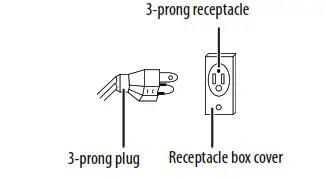 INSIGNIA NS-WC8BK6 8-Bottle Wine Cooler - Using a 3-prong plug and outlet