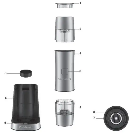 Cuisinart SG6U Rechargeable Seasoning Mill Electric and Paper - Product