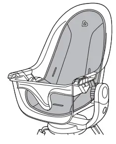 munchkin 17584 Clear Seat High Chair - CUSHION