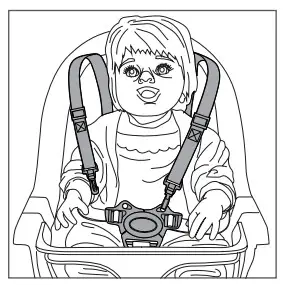 munchkin 17584 Clear Seat High Chair - connecting