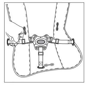 munchkin 17584 Clear Seat High Chair - straps