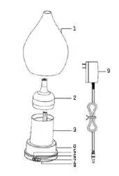 Identification of Parts of Diffuser