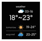 GOKOO SN87 Smart Watch 1.4 inch Full Touch DIY Screen Smartwatch - weather forecast