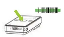 KOAMTAC KDC280 BLE Scanning Package User Guide - Aim the KDC directly at the barcode