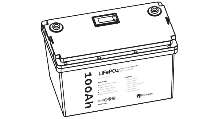 Dr Prepare DBT-LFP12100-1CSC 12V 100Ah Smart Lithium Iron Phosphate