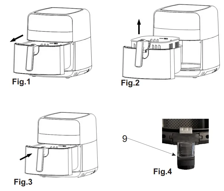 camry CR 6311 Air Fryer Oven - FIG 1 2 3 4
