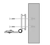 Align the wall mount bracket