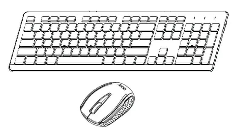 acer AKR120 Wireless Keyboard fig1