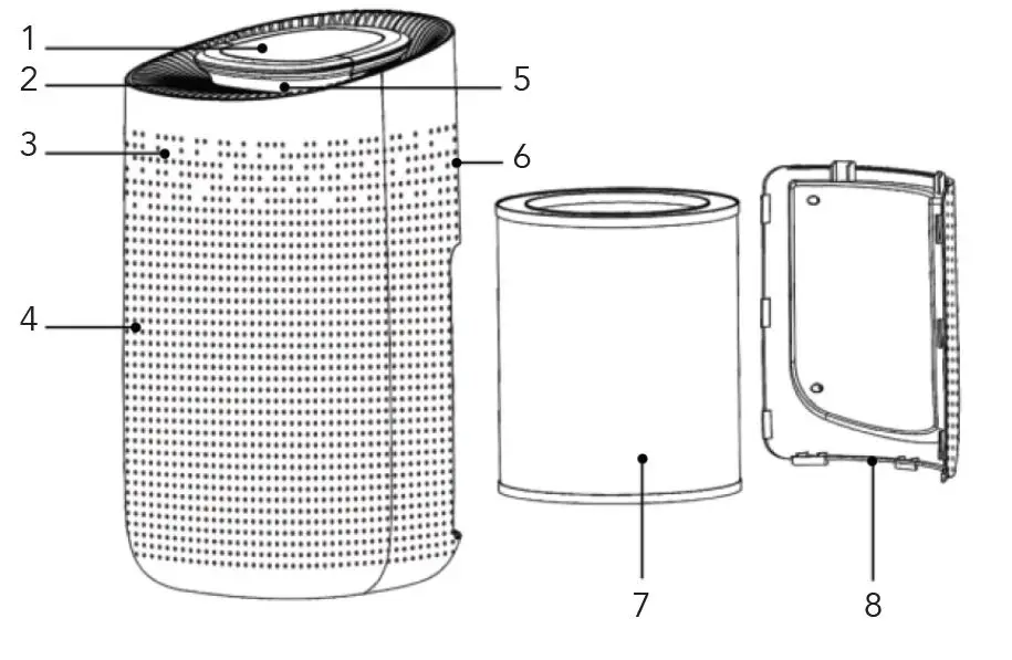 FUAVE 887195 Pure Air Purifier fig 1
