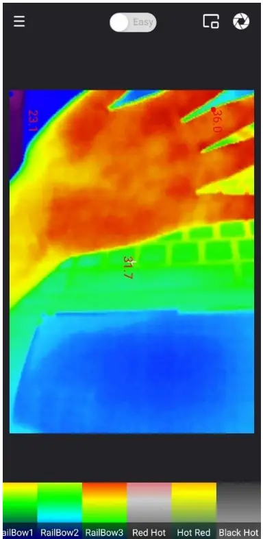 InfiRay P2 Night Vision Go Thermal Camera Imager Infrared Imaging for Mobile Phone - app11