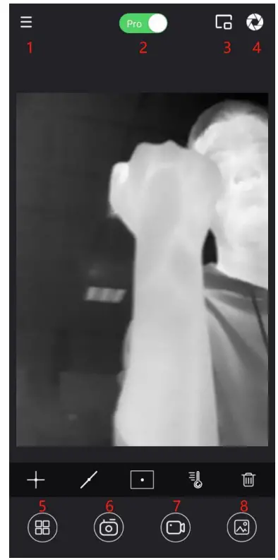 InfiRay P2 Night Vision Go Thermal Camera Imager Infrared Imaging for Mobile Phone - app4