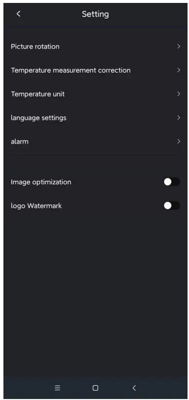 InfiRay P2 Night Vision Go Thermal Camera Imager Infrared Imaging for Mobile Phone - app5