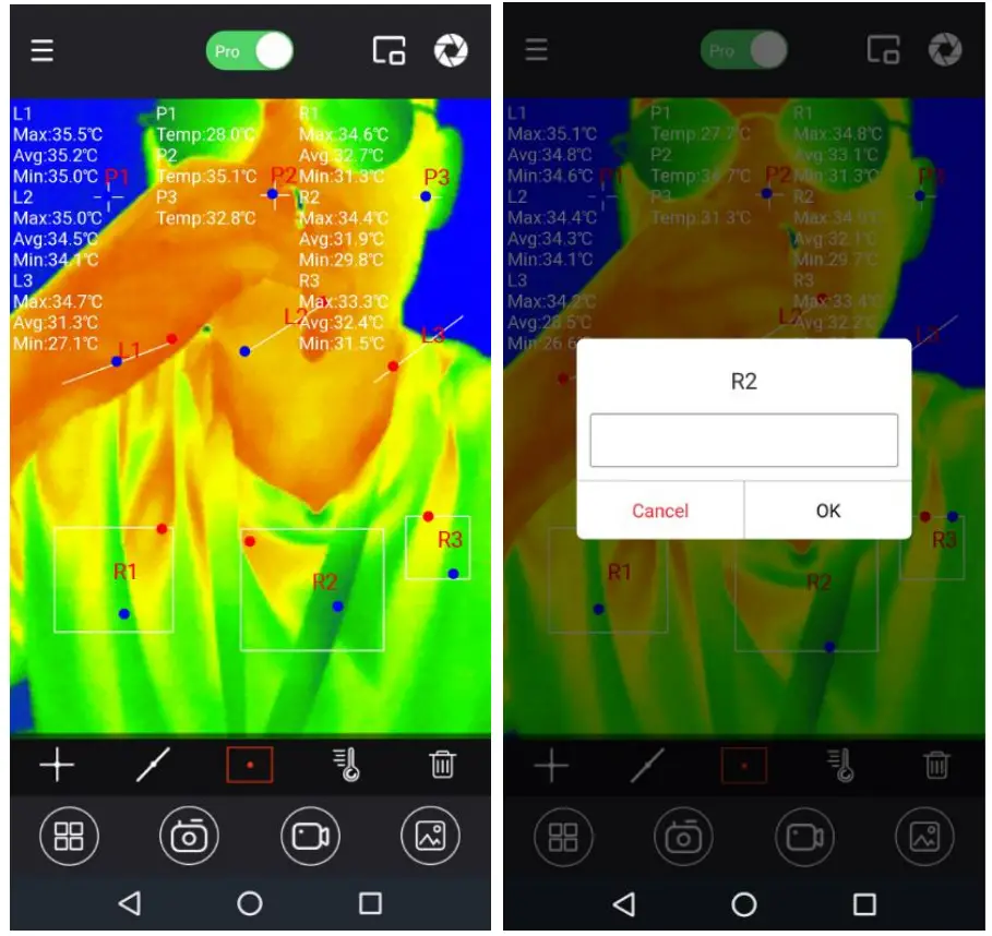 InfiRay P2 Night Vision Go Thermal Camera Imager Infrared Imaging for Mobile Phone - app8