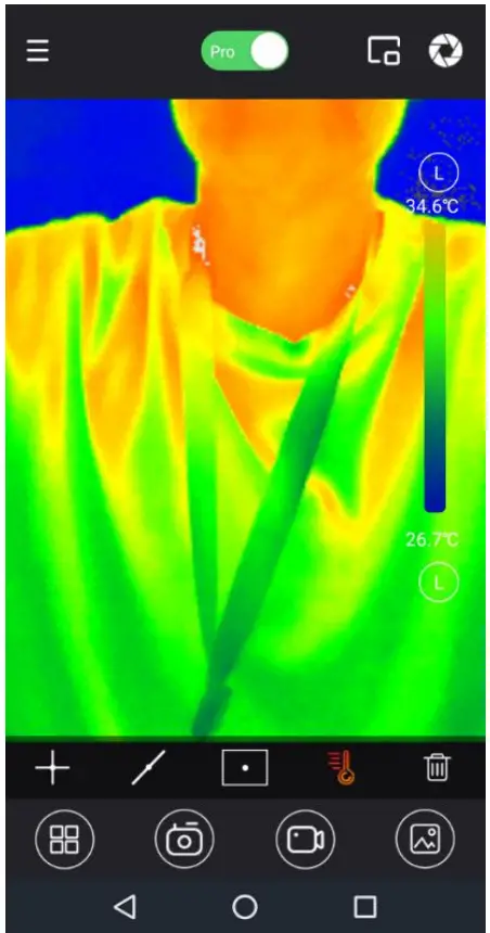 InfiRay P2 Night Vision Go Thermal Camera Imager Infrared Imaging for Mobile Phone - app9