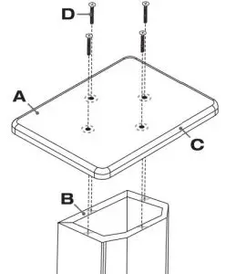 Assembly Instruction of ROCKVILLE Wood Speaker Stands