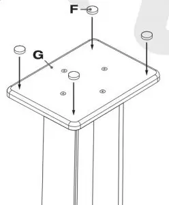 Assembly Instruction of ROCKVILLE Wood Speaker Stands