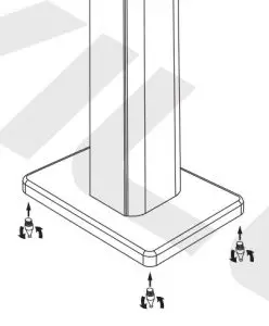 diagramAssembly Instruction of ROCKVILLE Wood Speaker Stands