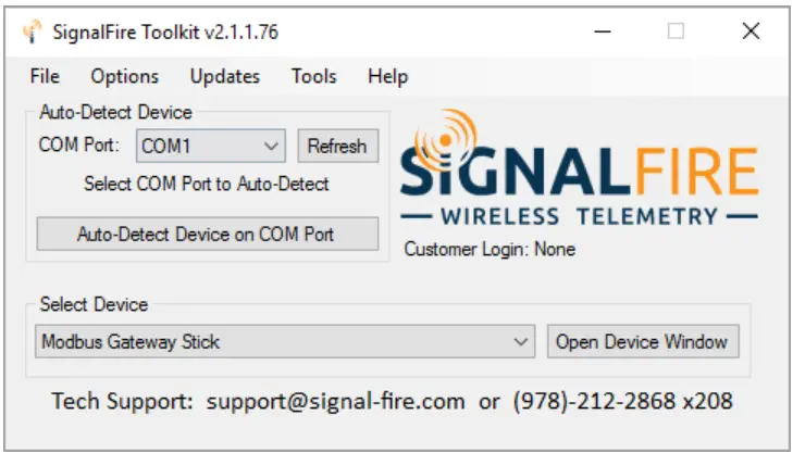 SIGNALFIRE A2 HART Long Range Node - port
