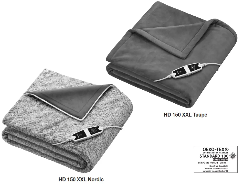 beurer HD 150 XXL Cosy Taupe Heated Overblanket