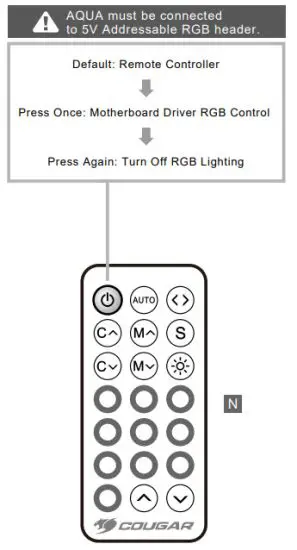 COUGAR A50945 Aqua 120 AIO Liquid Cooling - MODE SWITCHING
