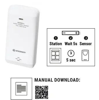 BRESSER 7009999 Thermo Hygro 7 Channel Sensor 868MHz fig 1