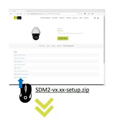 SIQURA PD910 3MP Bubbleless Network PTZ Dome Camera -SDM2