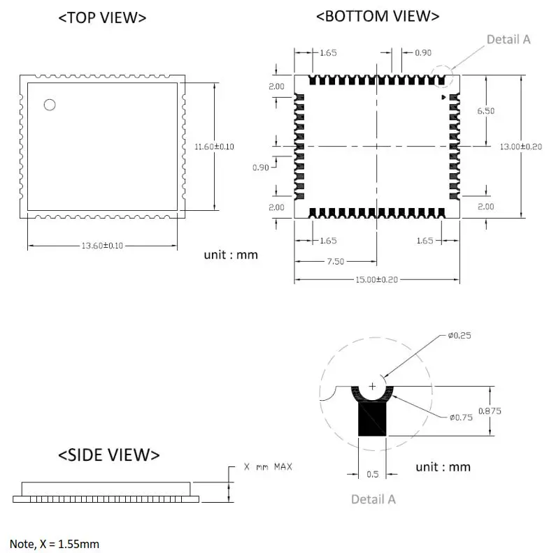 ASKEY AP6275S WiFi+BT Combo Module fig 2