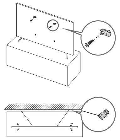 SAMSUNG 85AU8000 Crystal UHD Smart TV - falling