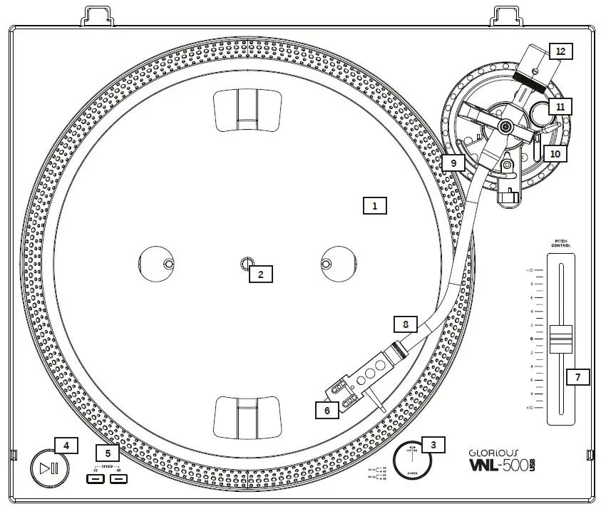 GLORIOUS-VNL-500-USB-Turntable-fig1