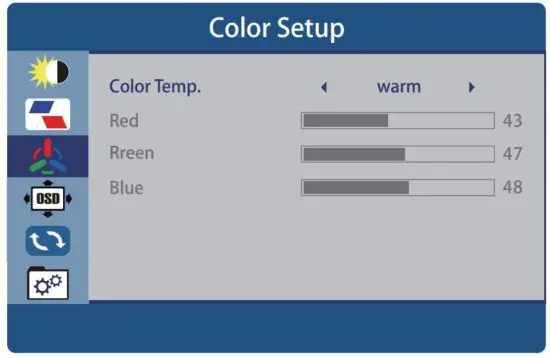 FIG 14 Color Setup