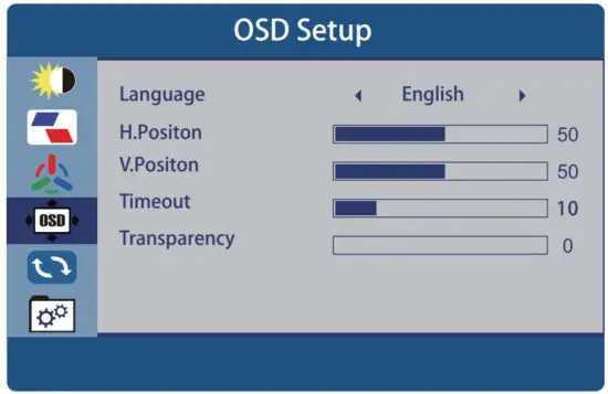 FIG 16 OSD Setup