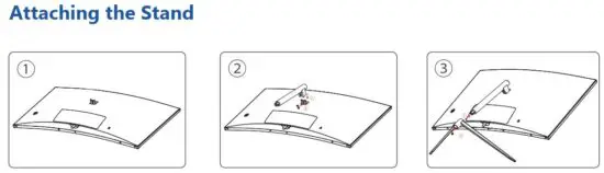FIG 2 Attaching the Stand