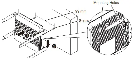 DASAN H660GM Compact Wlan Gpon ONT Zhone Solutions - Mounting on a Wall