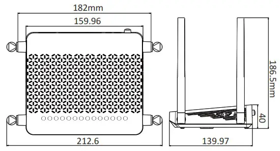 DASAN H660GM Compact Wlan Gpon ONT Zhone Solutions - Specification
