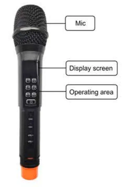 Depusheng UHF Portable Dual Wireless Karaoke Microphone with Echo Bass Treble-Fig6