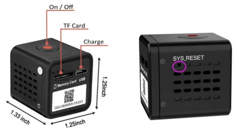 Shenzhenshi Huayulong Dianzikejiyouxiangongsi IPCAM010 Mini Camera - fig 1
