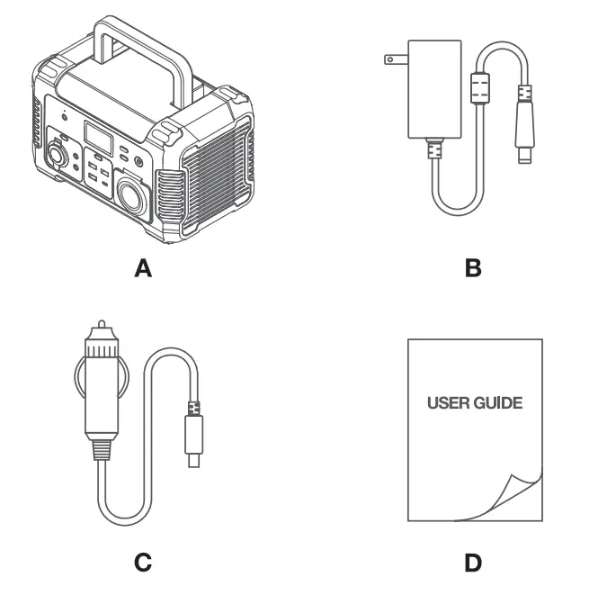 ROVIN-MB3767-300W-Portable-Power-Station-User-Guide-FIG-1