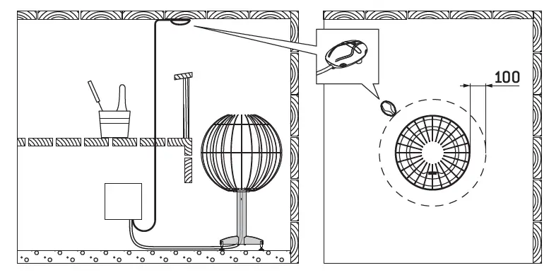 HARVIA GL70 Electric Sauna Heater FIG 19