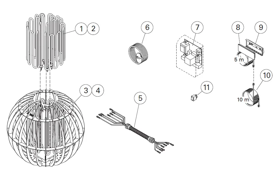 HARVIA GL70 Electric Sauna Heater FIG 23