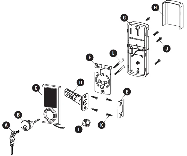 Lane-hlk8581-Touchpad-Electronic-Deadbolt-Lock-fig1