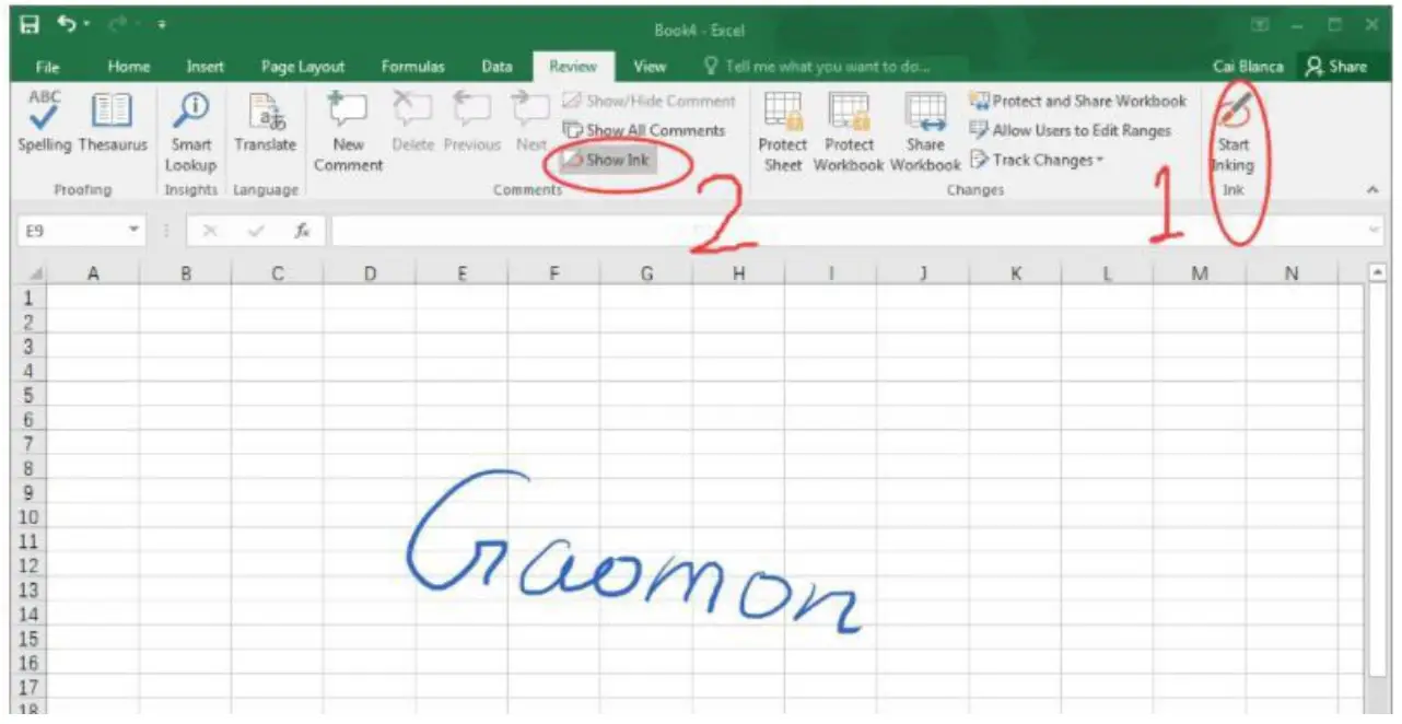GAOMON M1220 Pen Tablet - In Excel