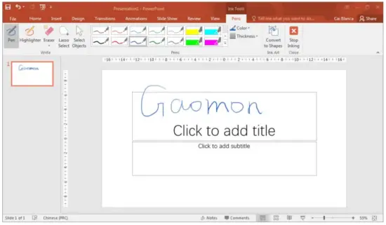 GAOMON M1220 Pen Tablet - PowerPoint1