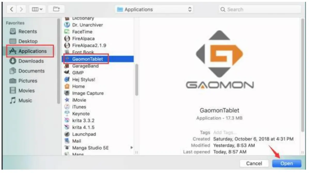 GAOMON M1220 Pen Tablet - lock icon 1
