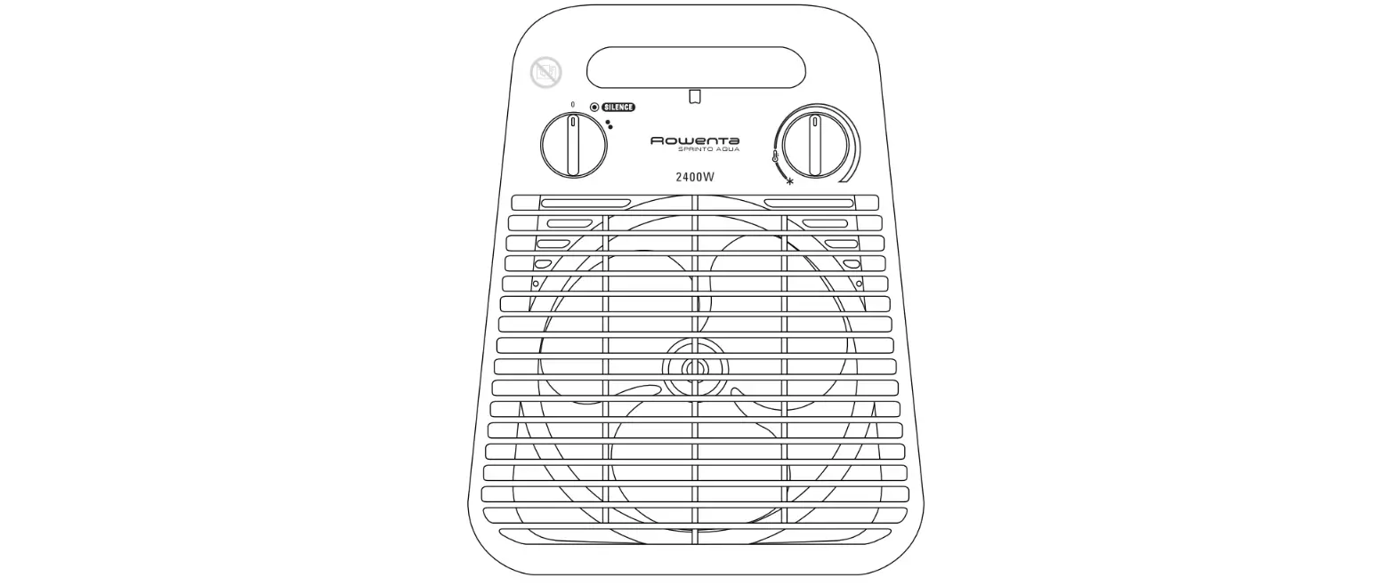 Rowenta So2040f0 Sprinto Silence Bathroom Fan Heater Instruction Manual