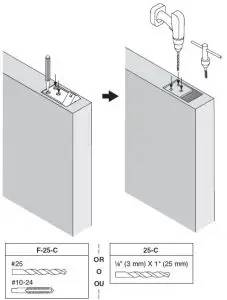 FIG 13 Prepare Top Latch Holes