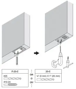 FIG 14 Prepare Bottom Latch Holes